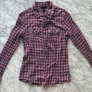 Red and Blue Flannel Shirt